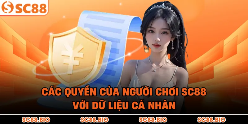 Các quyền của người chơi SC88 với dữ liệu cá nhân