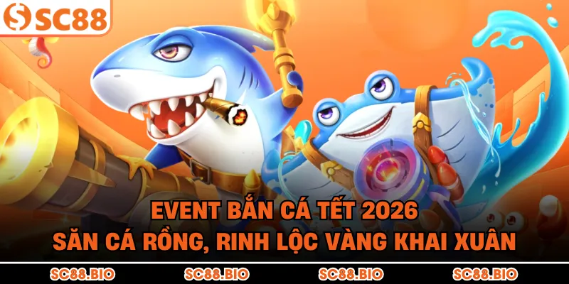 Event Bắn Cá Tết 2026: Săn Cá Rồng, Rinh Lộc Vàng Khai Xuân